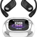 AI Translation Language Translator Earbuds - Souroyea Translation Open Ear Buds with Free App Supports 144 Languages Real Time Translating, 72H Play Time Charging Case Built in LCD Touch Screen