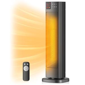 Amazon.com: PELONIS Oscillating Ceramic Tower Indoor Space Heater for Home with Oscillation, Programmable Thermostat & ECO Mode, 12H Timer & Remote Control, Safety Protection, 23 Inches, 1500W, PHF15RSAPH23 : Home & Kitchen