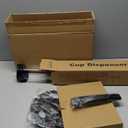 LBTING Cup Dispenser, Water Cooler Pull Type Cup Holder Fits 5oz - 7oz Cone or Flat Bottom Cups, Countertop or Wall Mount Cup Dispenser, Black