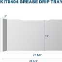 Drip Tray Heat Baffle Replacement For Traeger Ironwood 885 Series, Stainless Steel Drip Pan Compatible With Traeger Ironwood 885 Drip Tray Liner BAC521 and Ironwood 885 Accessories BCA1333 KIT0404