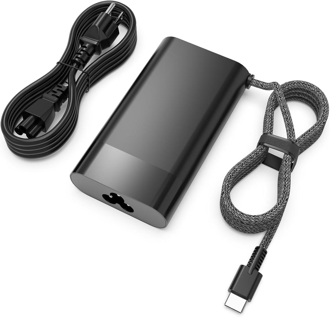 New Slim 65W USB C Charger, Compatible with HP EliteBook 830 840 845 860 865 640 650 1040 G8 G9 G10 G11, Envy x360 15 17, OmniBook, ProBook, ZBook, Spectre, Elite x2 Power Adapter Supply Cord