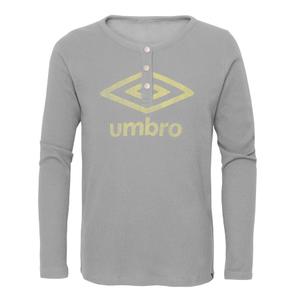 Umbro Girls Thermal Henley, London Fog, X-Small (6)