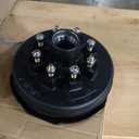 Trailer Axle Electric Brake Kit, Pair of 8-6.5" Bolt Circle Brake Drum with 12" x 2" Electric Brakes for 5200-7000 lb Axles, Replacement 12" Brake Hub Drum Assembly