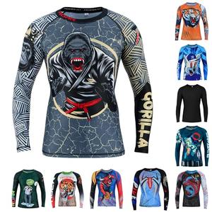Roar BJJ Kid's MMA Rash Guard Training No-Gi and Gi Jiu Jitsu Rashguard MMA Grappling Compression Shirts Wrestling (US, Alpha, Small, Regular, Gorilla)For kids YS
