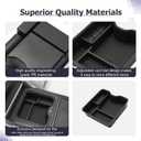 LUWU R Ange R Over Center Console Organizer Compatible with 2023 2024 2025 Land Rover R Ange R Over Vogue/Sport Accessories Armrest Console Organizer Armrest Organizer Insert Tray (w/Refrigerator)