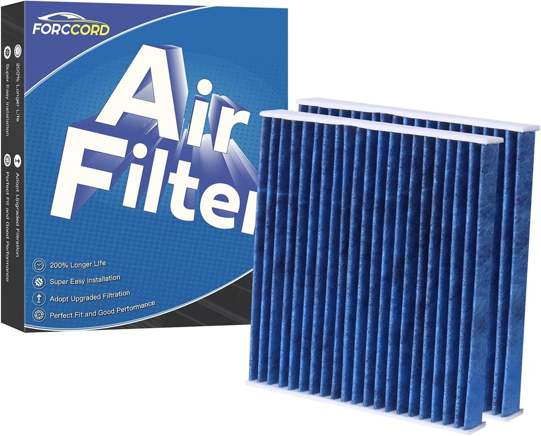 2-PACK HEPA Cabin Air Filter Fits for Toyota Camry/Corolla/4Runner Sienna Tundra RAV4 Lexus RX350 Activated CF10285 Carbon Cabin Filter Replacement