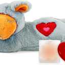 ALL FOR PAWS Heartbeat Puppy with Warm Bag for Dogs, Anxiety Relief Stuffed Animals Toy for Dog Sleep Aid, Comfort Snuggling Plush Puppy Toy for Behavioral Training Aid, Grey Sheep