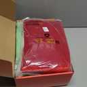 DJKFAEK Green Monster Santa Claus Costumes for Men,Christmas Furry Santa Claus Costume Include Mask for Halloween Cosplay (M)