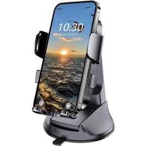 Boat Phone Holder, Suction Cup Boat Cell Phone Mount Marine Dashboard Universal Desk Waterproof Heavy Duty Holder for Boating Kayak Sailing Marine Marina for iPhone Samsung Google All Smartphones