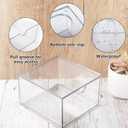 Klmnop Disposable Face Towel Holder, Clear Storage Box with Drawer for Face XL Towels, Stackable Face Towel Box for Bathroom and Vanity(Clear)