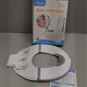 Orzbow Foldable Travel Potty Training Seat, Toddler Toilet Seat Attachment for Adult Toilets, Portable Potty with Suction Cups, Adjustable Length, Splash Guard, Non-Slip Base, Easy to Clean, White
