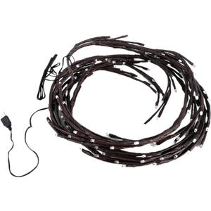 Willow Vine Lights with Remote, 8 Modes Fairy Lights with Flexible Branches, USB Powered Enchanted Wall Decoration for Christmas Home Decor, Bedroom, Wedding, Party Warm White