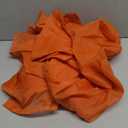 SpaceDresser Sheer Voile Window Treatment Rod Pocket Curtain Panels for Kitchen Bedroom Living Room Drapes Sunlight Filtering Privacy Semi Home Decor Assorted (Burnt Orange, 52 W x 63 L)