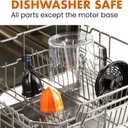 Elite Gourmet ETS740 BPA-Free Electric Citrus Juicer with 2 Cones, Compact, Large Volume, Pulp Control, Oranges, Lemons, Limes, Grapefruits with Easy Pour Spout, 1.2L, Black/Stainless Steel