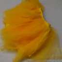 Women’s Yellow Tulle Skirt – Size L, Layered Ballet Style Party Skirt with Elastic Waist