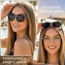 Xfeel Polarized Sunglasses Over Glasses for Women Trendy Shades Over Prescription Eyeglasses Sun Glasses