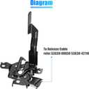 X AUTOHAUX No.53510-0R030/535100R030 Car Engine Hood Latch Lock for Toyota RAV4 2013 2014 2015 2016 2017 2018 Hood Latch Assembly Hood Lock Assy