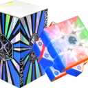 GAN 356 i Carry 2 UV, Smart Cube 3x3 Magnetic Bluetooth Electronic Speed Cube with Timer Online Competition with App Upgraded GAN356 iCarry Puzzle Toys for Kids Adults, 10th Anniversary Edition