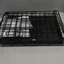 BestPet | Dog Crate | 18" | Black | Foldable Metal Kennel with Single Doors, Secure Slide-Bolt Latches, Leakproof Tray | Portable Dog Cage for Small Breeds | for Travel, Indoor & Outdoor Use