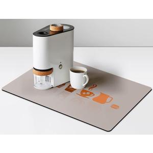 Golener Thick Coffee Maker Bar Mat Countertop,Quick dry mat,Bar Drying Mat,Coffee Bar Tray for Countertop,Coffee Nook Mat,Spill Mat (19"x12")