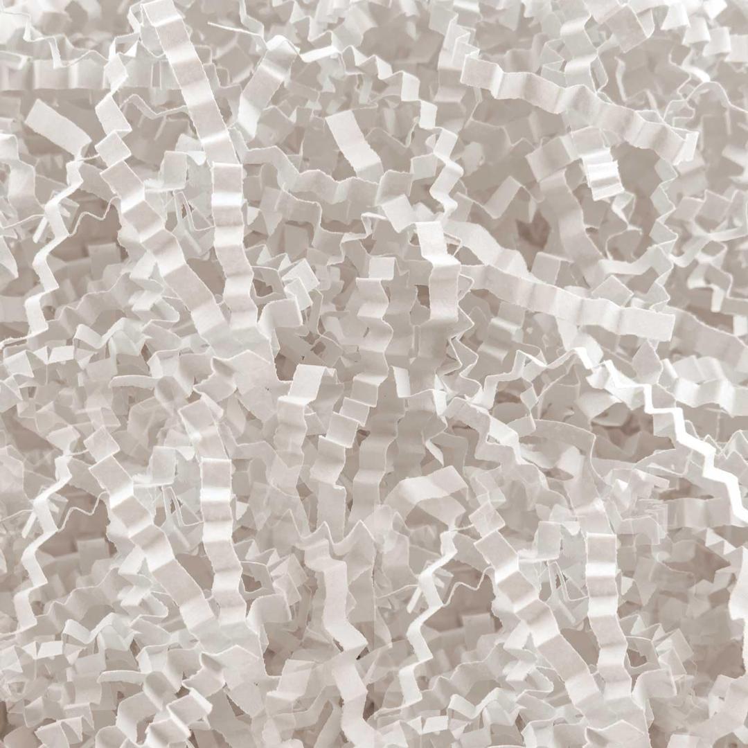 Caleihd 1LB Crinkle Paper Filler Cut Shredded Paper, Gift Box Baskets Wrapping and Filling for Easter, Birthday, Wedding, Christmas Decoration(White)