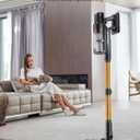 Cordless Vacuum Cleaner, 75Mins/55KPa/650W Self-Standing Stick Vacuum Cleaners for Home, Rechargeable, Lightweight, Anti-Static&Anti-Tangle Brush, for Hard Floor, Carpet, Hardwoods, Pet Hair