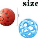 Interactive Dog Toys for Small and Large Dogs, [2026 New Upgrade] Double Ball Design with Hollow Silicone and Automatic Moving Smart Bouncing Ball