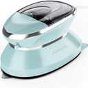 PIOMATIC Travel Iron Mini with Steam for Clothes with Dual Voltage, Portable Mini Ironing Machine with Non-Stick Soleplate, Small Iron for Sewing, Quilting and Handcraft