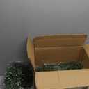 4 Pack Artificial Boxwood Panels with Spike,24" UV Resistant Faux Boxwood Balls for Outdoor Decor,Weatherproof Fake Shrubs for Front Porch Garden Yard Balcony