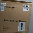 100W Portable Solar Panel, Lightweight Aluminum Frame Design Foldable Kit