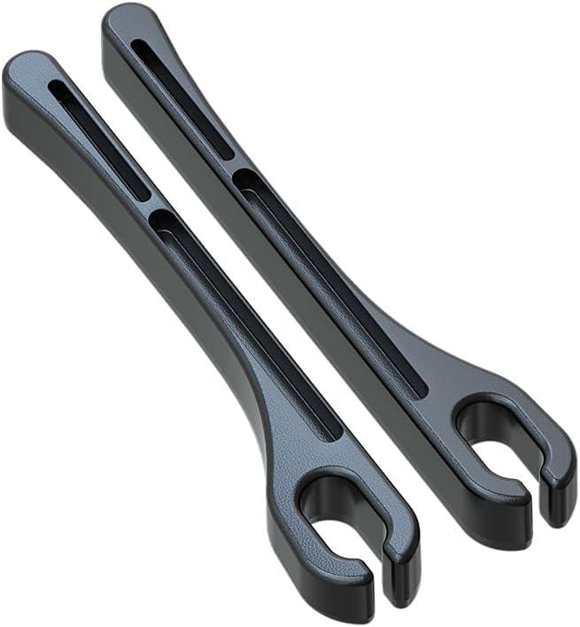 Car Seat Gap PU Filler Set of 2Stop Things from DroppingFiller with Organizer & Hook Function,Fill The Gap Between Seat & Console (Black)