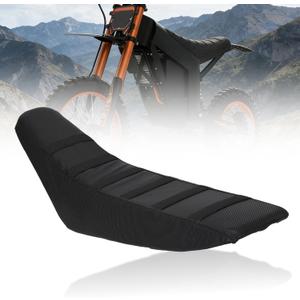 Gut Seat Cover for Tuttio Soleil01 Electric Dirt Bike, Anti-Slip and Waterproof, Thickened Seat Cover for Yozma in 10 Electric Motorcycle, Ebike Upgraded Replacement Part, Black