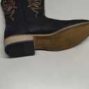 Rollda Kids Cowboy Boots for Boys Girls Western Square Toe Cowgirl Boots with Walking Heel (Toddler/Little Kid/Big Kid) (Black, 7)