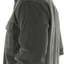 Men's Corduroy Jacket Lightweight Shacket Long Sleeve Shirts Casual Vintage (Green, M)