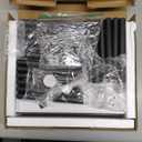 SORCEDAS 7 Tiers Vertical Shoe Rack Wooden Shoe Storage Organizer for Space Saving Narrow Shoe Shelf Storage 7 Pairs for Entryway Living Room Bedroom(Black + Rustic Dark Brown)