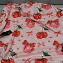 Travel Luggage Cover Cherry Disco Ball Bows, High Elasticity Washable Travel Baggage Protector Case Fits 29-32 in