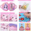Gift for Daughter Toddler Girls- Princess Dress Up Book with Stickers for Girls Makeup DIY Girls Gifts, Childrens Day Gifts Kids Classroom Exchange Gifts