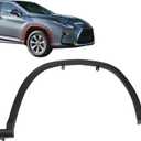 SecosAutoparts Front Passenger Side Fender Trim Molding Compatible with Lexus RX350 RX450h 2016-2019 Replacement # 756010E080 LX1291100 - Wheel Arch Molding