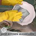 30pcs Non-Scratch Steel Wire Dishcloths, Reusable Multipurpose Wire Dishwashing Rags, Heavy Duty Stainless Steel Scrubber Cloths for Kitchen Cleaning, Dishes, Sinks, Non-Stick Pans and Cookware