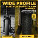 HEB ALLSCAPE 20x4.0 26x4.0 24x4.0 20x3 inch E-Bike Fat Tire,Puncture Resistant Heavy Duty for MTB, All Terrain and Trail Riding High-Density Construction for Durability & Control, U.S.-Based Company
