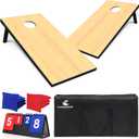 4x2 Ft Cornhole Boards Set, Premium Regulation Size Cornhole Boards with 8 All-Weather Bean Bags, Carrying Case and Scoreboard