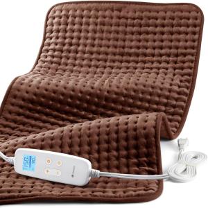 CooCoCo Large Electric Heating Pad for Back Pain, Heated Pad with Auto Off, FSA Eligible Heat Pad for Neck & Shoulder, Machine Washable, 17"33"