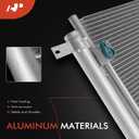A-Premium Air Conditioning A/C Condenser Compatible with Chevrolet Aveo/Aveo5 2009-2011 & Pontiac G3 2009-2010