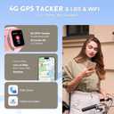 4G Kids Smart Watch for Boys Girls with GPS Tracker, Kid Smartwatch Phone Call SOS Video Call for Kids Birthday Gift Ages 4-12