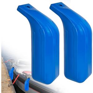 Low Freeboard Boat Fenders, Boat Bumpers for Docking, Portable Bass Boat Fenders for Ski Boat, Bass Boat and Bay Boat, Protect Top Gunwale and Side, Heavy-Duty Vinyl (Blue)