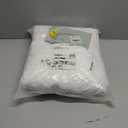 Litanika White Oversized King Pinch Pleat Duvet Cover, 3 Pieces Pintuck Cover Soft Microfiber Bedding Set with Zipper Closure & Corner Ties(1 Duvet Cover, 2 Pillowcases)