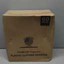 HOUSE DAY Black Plastic Hangers 60 Pack, Clothes Hangers with Non Slip Hooks, Durable & Space Saving Coat Hanger, Light-Weight Clothing Hanger, Perfect Closet Organizer for Everyday Use