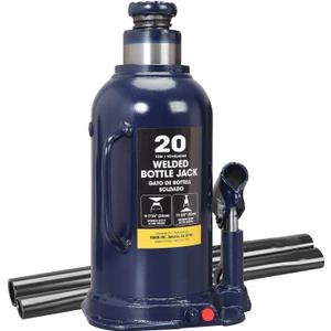 BIG RED 20 Ton (40,000 LBs) Torin Welded Hydraulic Car Bottle Jack for Auto Repair and House Lift, Blue, AT92003UR