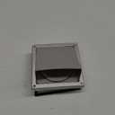 4-Inch External Extractor Wall Vent Cushioned Non Return Flap (4-Inch 100mm)