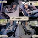 Evenflo Revolve360 Extend All-in-One Rotating Car Seat with Green & Gentle Fabric (Quartz), Manufactured Date: 2026/03/23